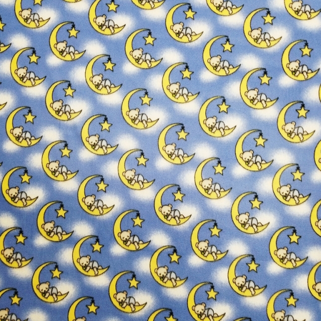 Dreamy Bears Upon A Star Fleece Fabric